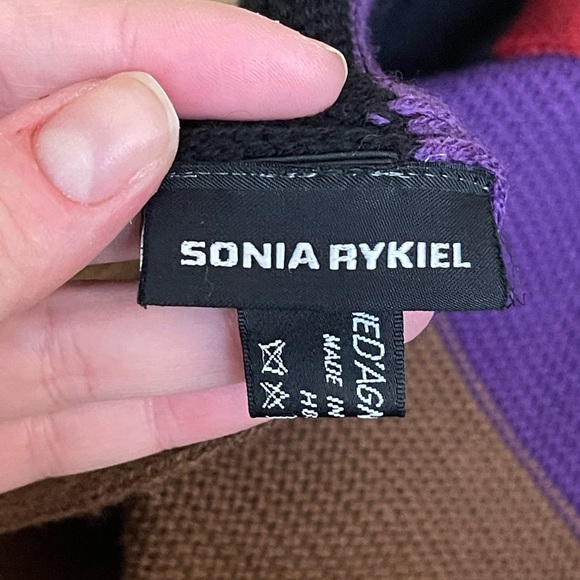 Sonia Rykiel lambswool colorblock scarf 16” x 102” - Picture 8 of 15